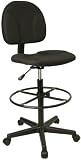 Ergonomic Multi Function Drafting Office Stool (Adjustable - 26'' - 30.5''H or 22.5'' - 27''H), Black