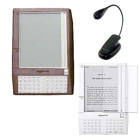 Ultimate, Premium Bundle: Smoke Silicone Skin Case Cover, Black eBook Reader Clip-on Travel Gooseneck Light, and a LCD Screen Protector / Guard with Microfiber Cleaning Cloth for the eBook Reader Amazon Kindle (1st Generation)