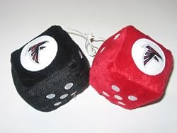 ATLANTA FALCONS Team Logo Pair of FUZZY DICE