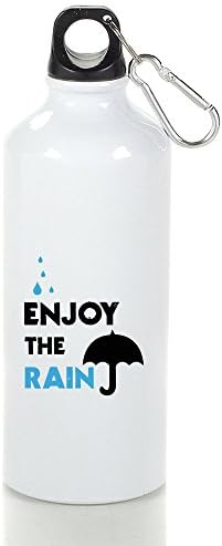 EdRla Enjoy The Rain Umbrella Graphic Custom Sports Water Bottle 400 Ml 500 Ml 600 Ml