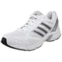 adidas Women's Duramo 2 Running Shoe,White/Silver/Black,7.5 M