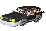 7 Ft. Long - Gemmy Halloween Airblown Inflatable - Hearse with Ghosts
