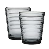 Produkt-Bild: Iittala Aino Aalto Trinkglas - 22cl - 2er Set - grau
