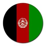 Afghanistan Flag Round Mouse Pad