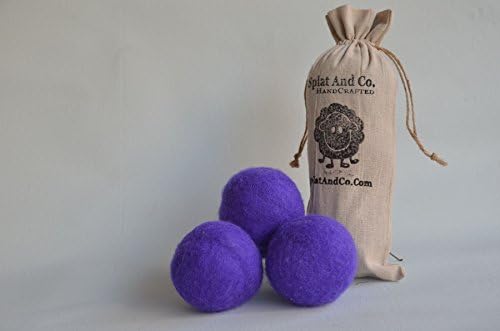 Bright Purple Wool Balls,Dryer Balls or Decorative Ornaments