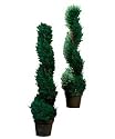 Garden XP Artificial Cedar Spiral Tree (2 Pieces)