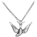 Silver Tone Majestic Bird Necklace