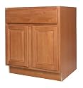 All Wood Cabinetry SB30-WCN 30-Inch Wide by 34 1/2-Inch High, Factory Assembled - Ready to Install All Wood Kitchen Cabinet, Westport Cinnamon Maple