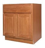 All Wood Cabinetry SB30-WCN 30-Inch Wide by 34 1/2-Inch High, Factory Assembled - Ready to Install All Wood Kitchen Cabinet, Westport Cinnamon Maple