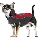 Kakadu Pet Explorer Fleece Reflective Dog Coat, 10", Flame (Red)