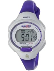 Timex Womens T5K7409J Ironman Traditional 10-Lap Mid-Size Purple Resin Strap Watch