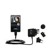 International Wall Home AC Charger for the Cowon iAudio X5L – uses Gomadic TipExchange Technology Guide