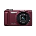 Casio Exilim EX-H30 Digitalkamera (16 Megapixel, 12,5-fach opt. Zoom, 7,6 cm (3 Zoll) Display, Akku f�r bis zu 1.000 Fotos, bildstabilisiert) bordeaux