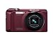 Casio Exilim EX-H30 Digitalkamera (16 Megapixel, 12,5-fach opt. Zoom, 7,6 cm (3 Zoll) Display, Akku f�r bis zu 1.000 Fotos, bildstabilisiert) bordeaux