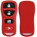 2002-2006 2002 2003 2004 2005 2006 NISSAN ALTIMA ***UNIQUE RED*** 4 BUTTON REMOTE FOB CLICKER KEYLESS ENTRY CASE SHELL & PAD ONLY WITH FREE DISCOUNT KEYLESS GUIDE