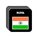 India - "PATNA" Set of 4 Mini-Mousepad Coasters
