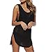 Womens Sexy Beige Sleeveless Beach Bikini Swimwear Cover-up (Black)