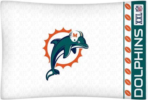 Sports Coverage 01MFPCS1DOLSTAN NFL Miami Dolphins Micro Fiber Pillow Case,