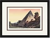 Black Framed/Matted Print 17x23, Pyramid of Caius Cestius Black Framed/Matted Print 17x23, Pyramid of Caius Cestius