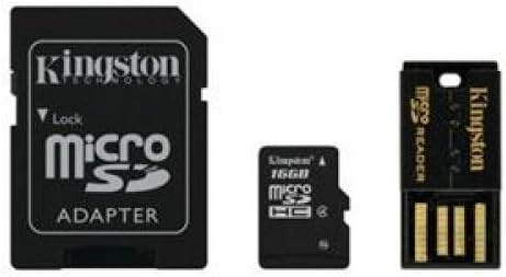 Kingston Mbly4g2/16gb Microsd High Capacity All-in-one Media Kit Class 4 Popular 1 Piece