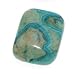 Turquoise Blue Crazy Lace Agate (D) Puff Rectangle Beads 13x18mm (6)