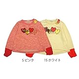 【SiShuNon/Kiccoly】ハートアップリケレイヤードトレーナー キッコリー ハート アップリケ レイヤード トレーナー 130 15 ホワイト