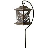 Moonrays 91611 Solar Powered Butterfly Silhouette Path Fixture, Stake Light or Hanging
