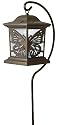 Moonrays 91611 Solar Powered Butterfly Silhouette Path Fixture Stake Light or Hanging