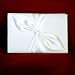 New Ivory Bridal Wedding Reception Guest Book with Ivory Satin Bow