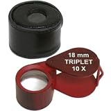10X Loupe Ruby Red Gemstone Grading Gemologist Tool