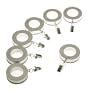 Levolor Decorative Fluted Ring, , Set of 7, Satin Nickel, Use With Rods Up To 1-Inch Diameter