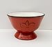 Tuscany Fleur De Lis Pedestal Fruit Bowl Color: Burnt Orange