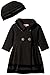 Goodlad Baby Girls' Velour Trimmed Fleece Coat With Hat