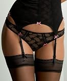 Betsey Johnson Bow Lace Low-Rise Thong