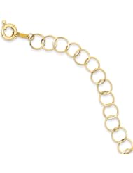 14k Yellow Gold Circle Chain Bracelet