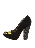 Irregular Choice Zapatos Mostaccio (Negro)