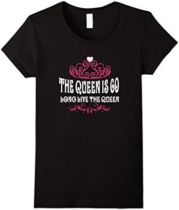 Women's The Queen is Sixty, 60th Birthday Funny T-Shirt Large Black