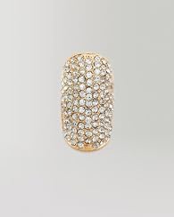 All Over Crystal Cocktail Ring