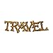 ID 3669 Travel Gold Letters Patch Sign Badge Saying Embroidered Iron On Applique