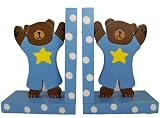 Baby Blue Teddy Bear Bookends