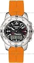 Tissot Men's T-Touch Polished Titanium Orange Rubber Watch #T33.7.878.92