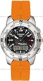 41HwXu43loL. SL160  Tissot Mens TTouch Titanium Black Rubber Watch #T33.7.798.51