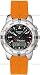 41HwXu43loL. SL75  Tissot Mens TTouch Polished Titanium Orange Rubber Watch