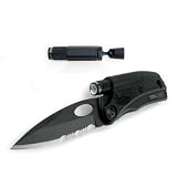 Tool Logic SLPB1 Slpro1 Tactical,Multifunction Folding Knife Plus Hands-Free Magnetic Flashlight And Signal Whistle, Black (Tools & Home Improvement)