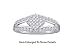 Stunning 14k. White Gold 1/2 Ct. Invisible Set Diamond Engagement / Promise Ring