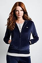 Velour Hooded Sweatshirt