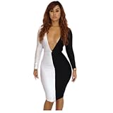Sexy Vestido Nightclub Dresses Women Bandage Club Wear Bodycon Dress L