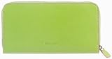 Baekgaard Apple Green Coral Vivid Vibrant chic Genuine leather hold everything wallet