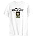 T-Shirt Mens White ' Salsa DEPARTMENT / U.S. ARMY ' Sports'