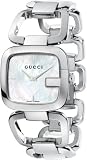 Gucci Women`s YA125404 G Gucci Medium White Mother of Pearl Dial Watch